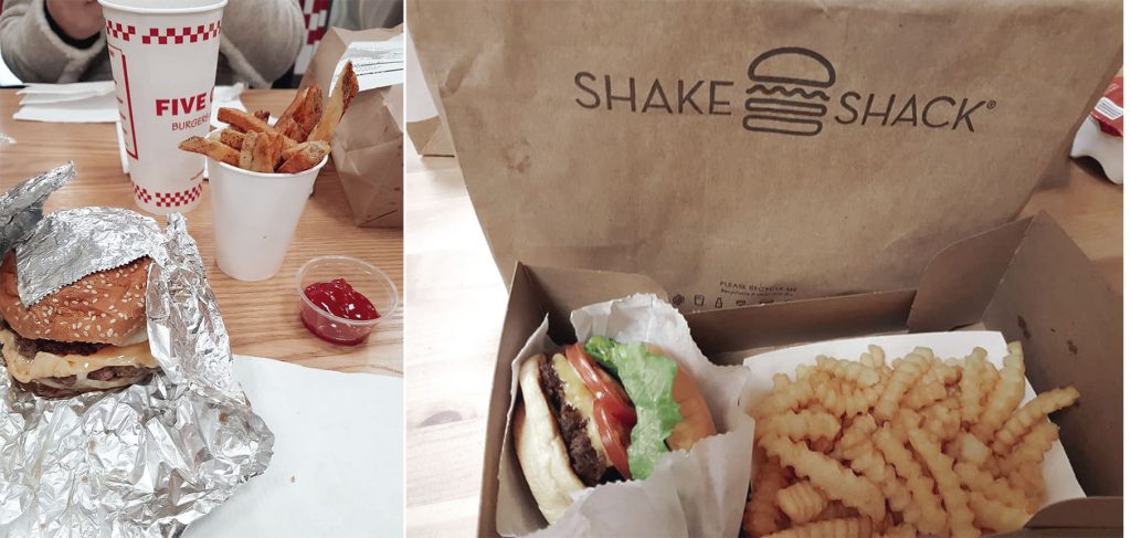 Five Guys e Shake Shack - comer barato em Orlando